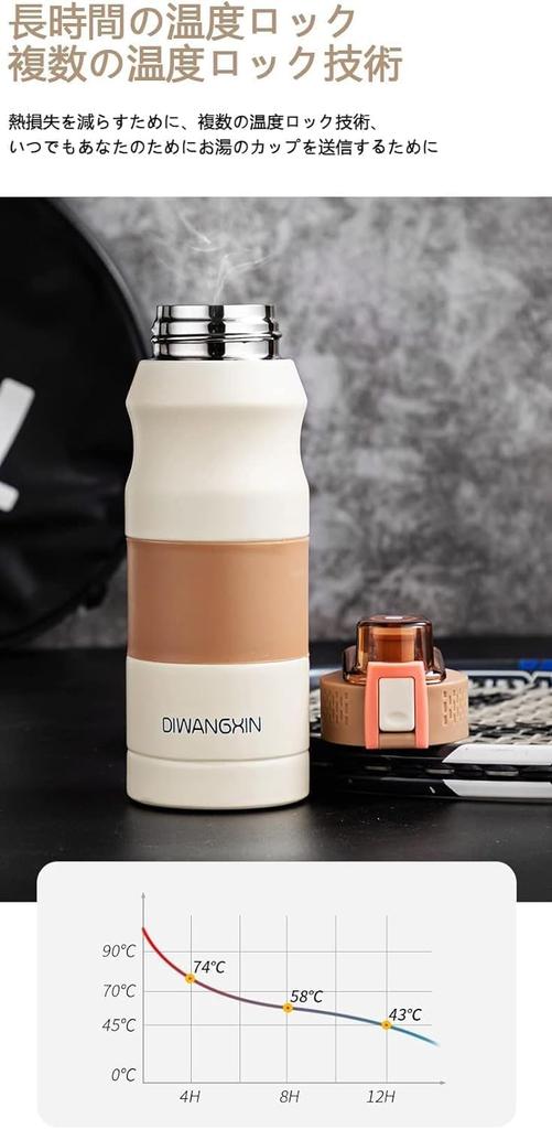 Portable Stainless Steel Water Bottle with Safety Lock and Anti-Slip Design, Stylish Design, Suitable for Carbonated and Sports Drinks, Easy to