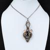 Iolite Sunstone Pendant Copper Wire Wrapped Pendant Gemstone Copper Jewelry Latest Design Pendant Handmade Wire Wrap Jewelry Gift For Mother