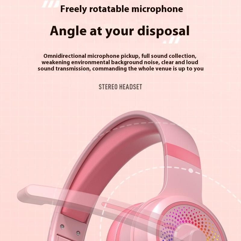 Head-mounted E-sports Game USB Wired Headset RGB Magic Light Effect Computer Headset