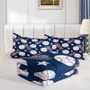 3D Baseballs Full Size,Blue Baseball Kids Bedding Set,3Pcs Bedding Set Printed 1duvet Cover with 2 Pillowcases