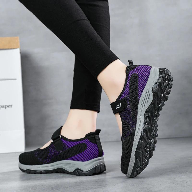 Fashion Summer Women's Casual Shoes High Quality Platform Soft Sole Outdoor Hiking Shoes Lightweight Anti Slip Fitness Sneakers Shoes