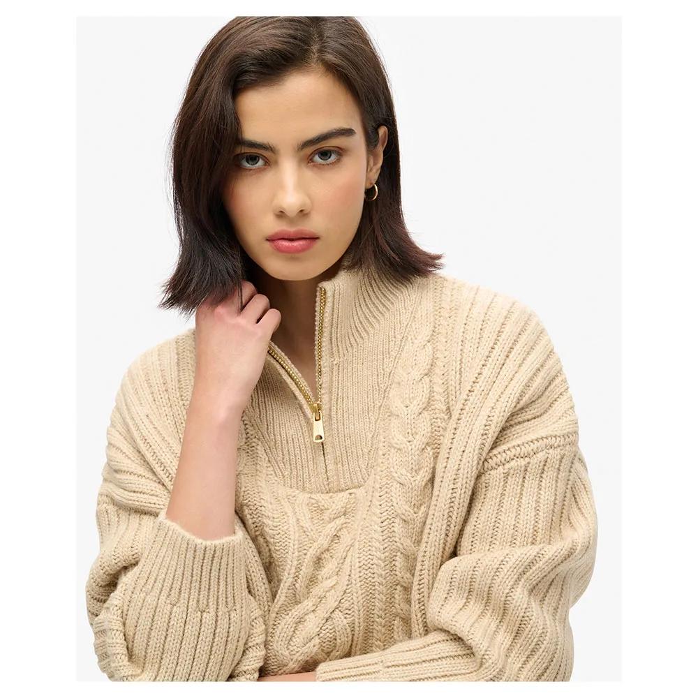 Superdry Свитер с полумолнией Cable