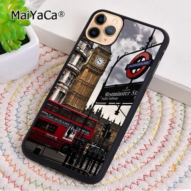 

MaiYaCa London Red Bus Big Ben Phone Case Cover For iPhone 17 Air 16 15 plus 11 12 13 14 pro max shell coque iPhone 11pro max