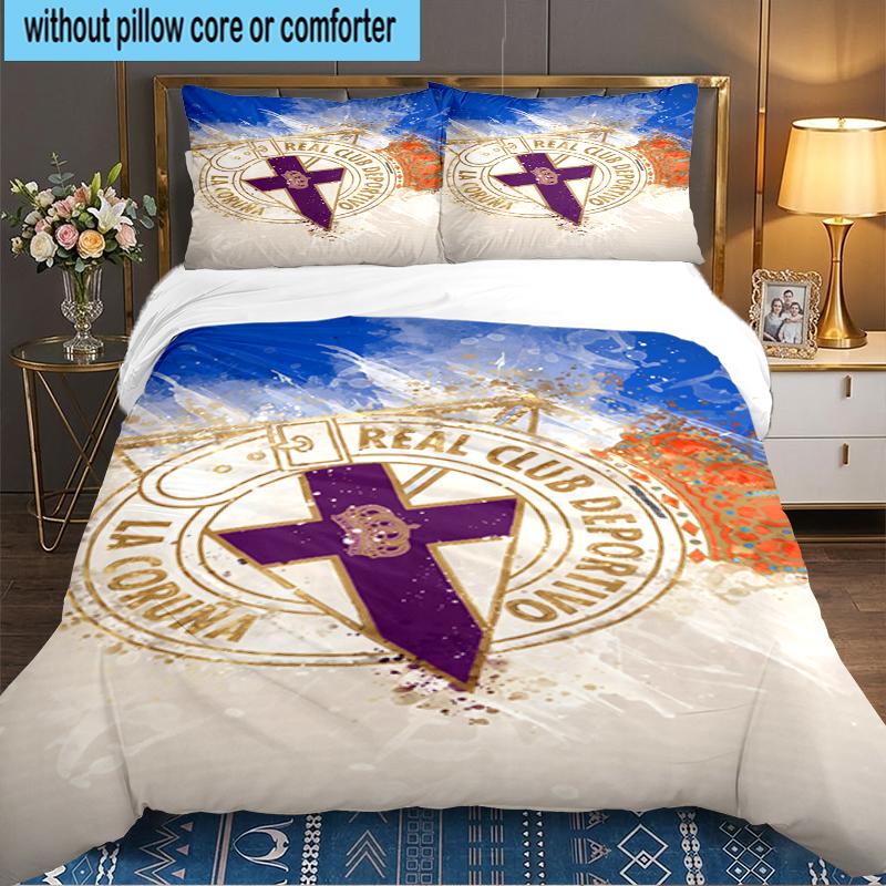 3PCS Deportivo Football Bedding set,Ideal for1pc Duvet Cover And 2pcs Pillowcases Perfect for Christmas gift,Ideal for Bedroom, Dormitory