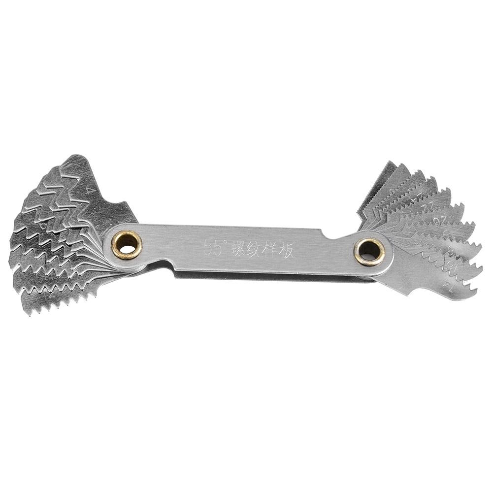 

Имперский 55-градусный измеритель шага резьбы из нержавеющей стали