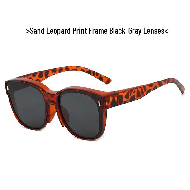 TR1055 Polarized UV Protection Over-Glasses for Myopia, Large Frame Sunglasses for Men & Women