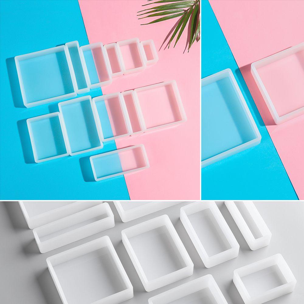 Transparent UV Epoxy Pendant Silicone Mould Jewelry Making Tools Resin Mold Cube Molds