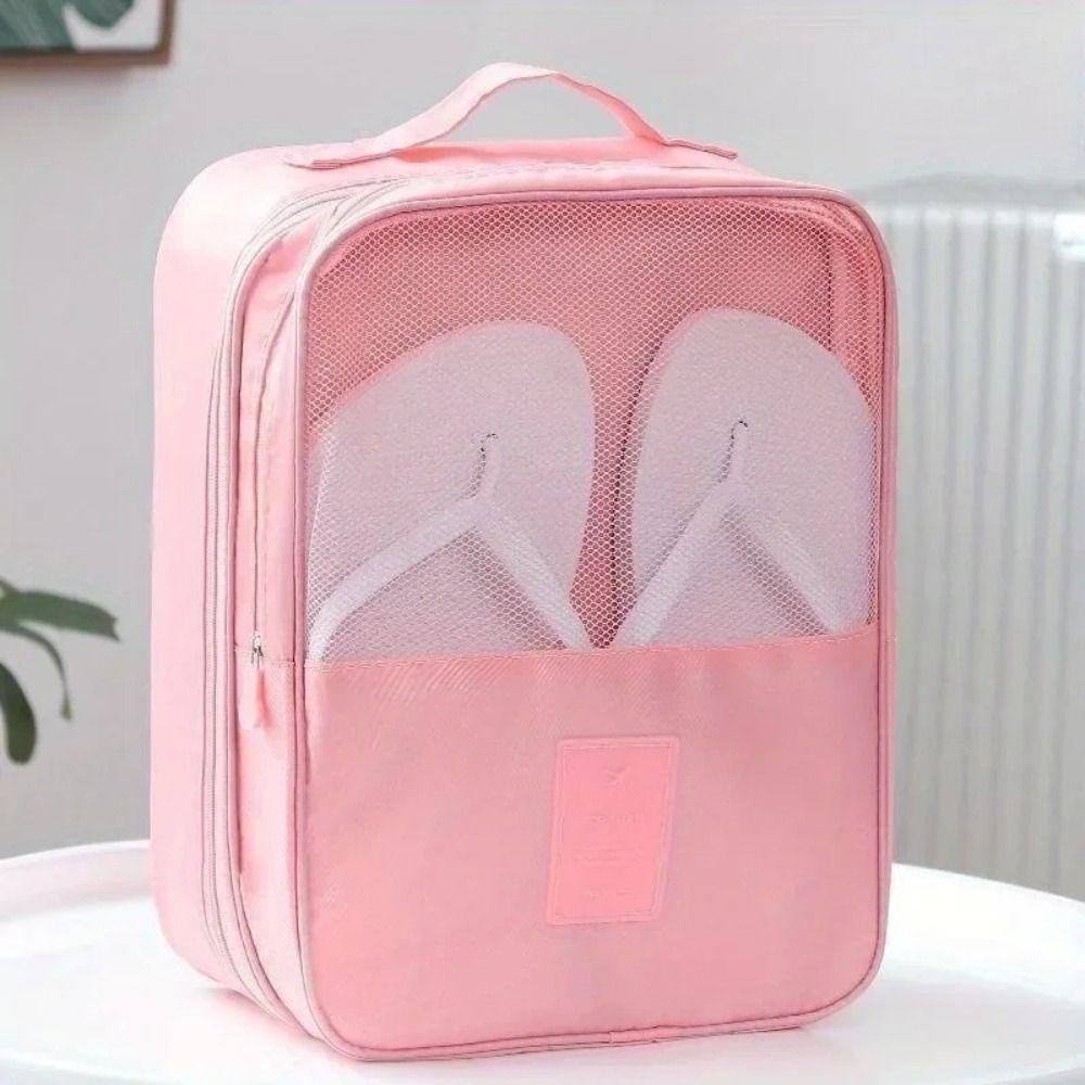 Double Layer Travel Shoe Bag Hanging Shoes Packaging Pouch Shoes Storage Bag  Closet Organizer