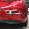 Rear Bumper Fog Light Lamp Cover Trim For Mazda 3 Axela 2017 2018 Sedan Chrome Car Tail Foglight Bezel Trims Accessories