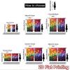 2D Flat Photography Backdrop Tapestry Colorful Musical Notes 100% Polyester Anniversary Use for Suitable for All-season