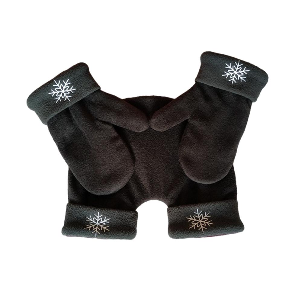 Winter Couple Holding Hands Gloves New Year Christmas Lint-free Thick Warm All Day Wear-resistant Tunnel Mittens