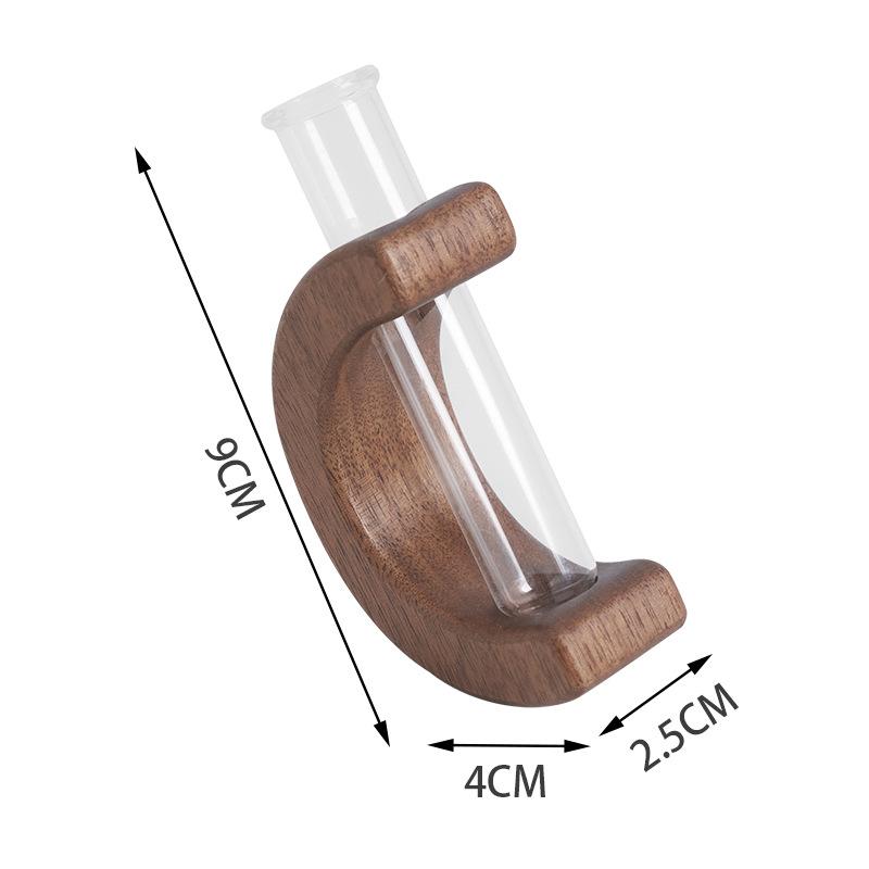 Massivholz-Vase Magnetischer Kühlschrankaufkleber Kühlschrankmagnet DIY Dekorationen Magnetischer Nachrichtenaufkleber Grüne Pflanze auf Küche Geschenk