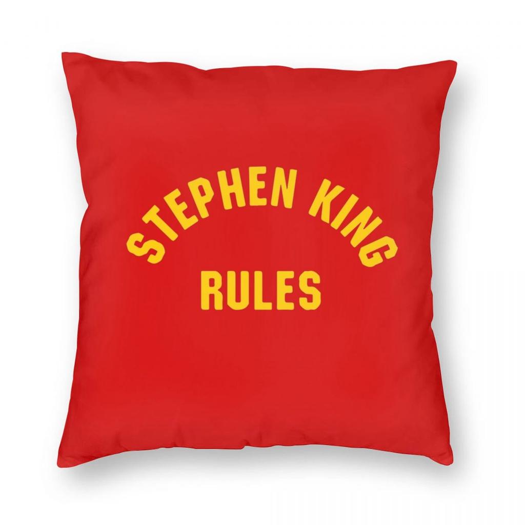 Stephen King Rules Square Pillowcase Polyester Linen Velvet Printed Zip