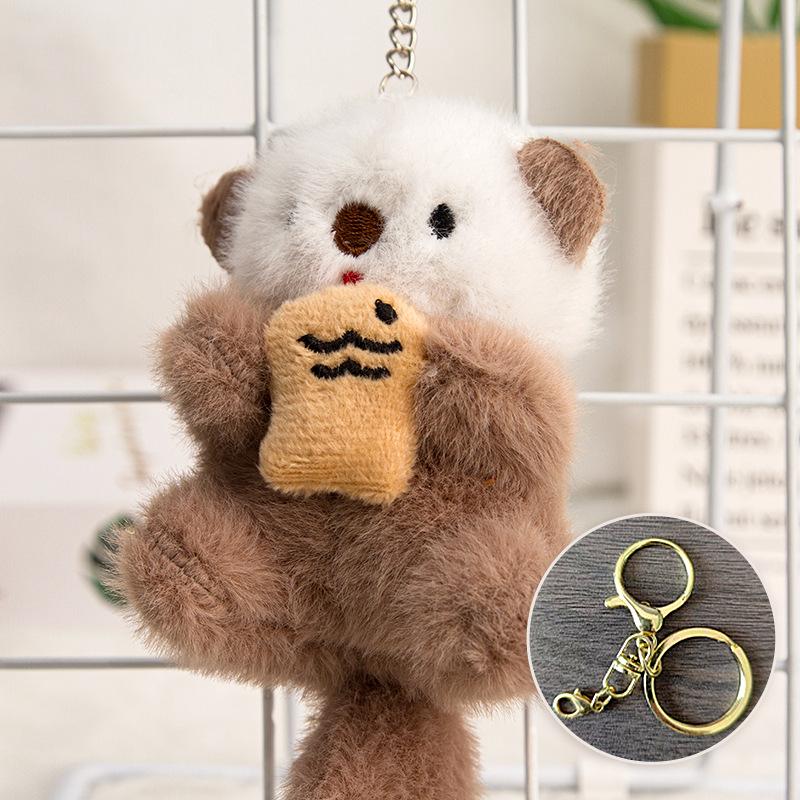 

Cute Sea Otter Plush Keychain with Lobster Clasp 15cm