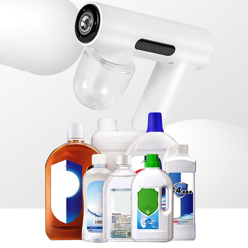 Tragbare Hand-Elektro-Befeuchtungssprühpistole Haushalts-Reisebedarf Zerstäubtes Blaues Licht Wiederaufladbare Desinfektionspistole