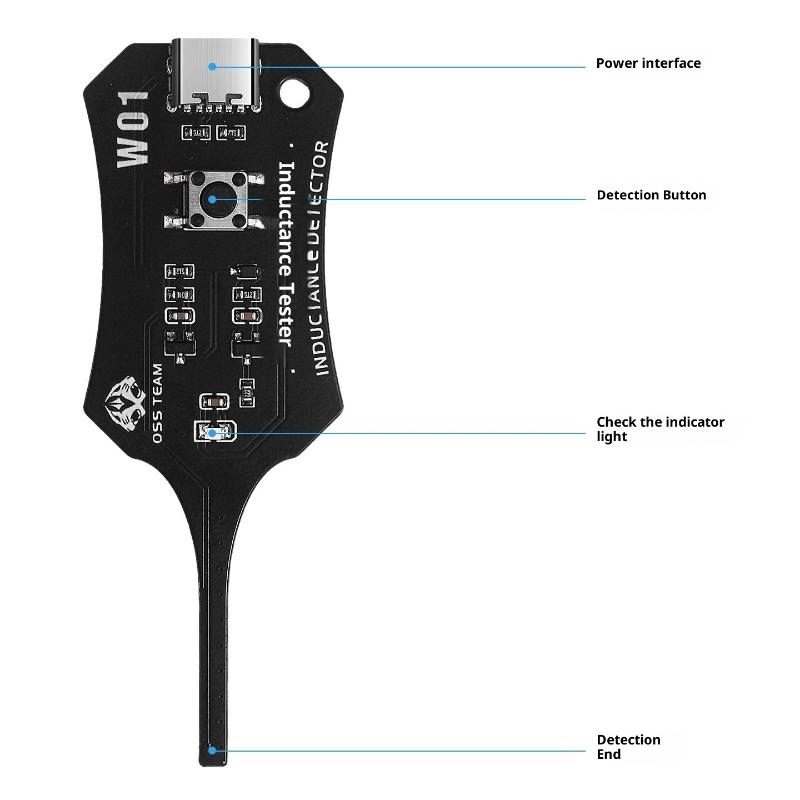 OSS Inductor Detector Tool Motherboard Coil Tester For Phone Motherboard Repair Electromagnetic Induction Quick Fault Check·