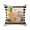 New Easter Pillowcase Printed Linen Pillowcase Sofa Pillow Home Decoration Pillowcase