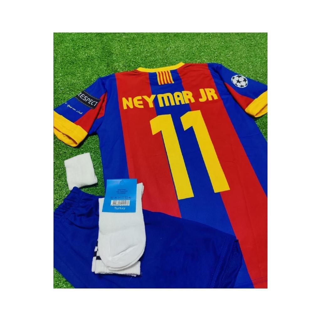 2011 Champions League Final Neymar Jr Children's Jersey Short Sock Bracelet 4 Set With 4