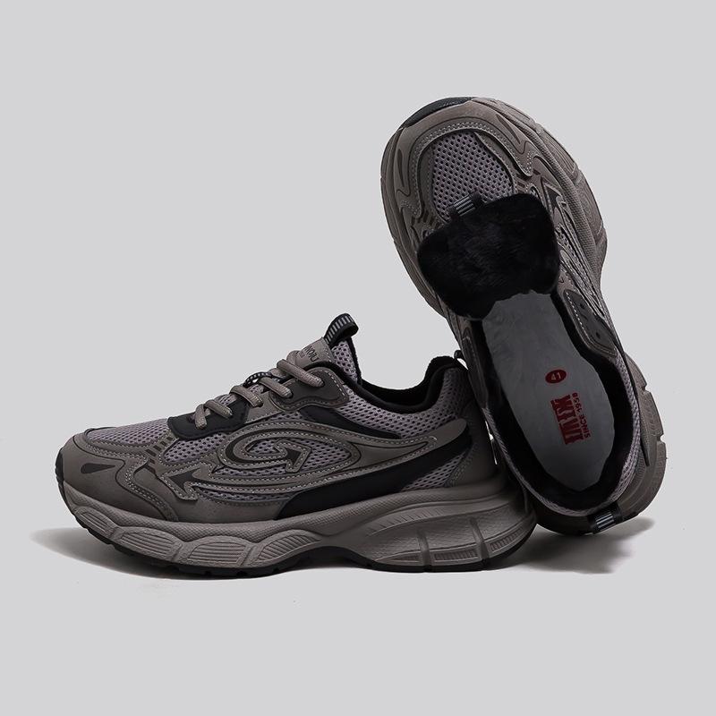 Глобальные теплые и флисовые платформенные папины кроссовки 22 Новые осенне-зимние спортивные трендовые повседневные кроссовки 39