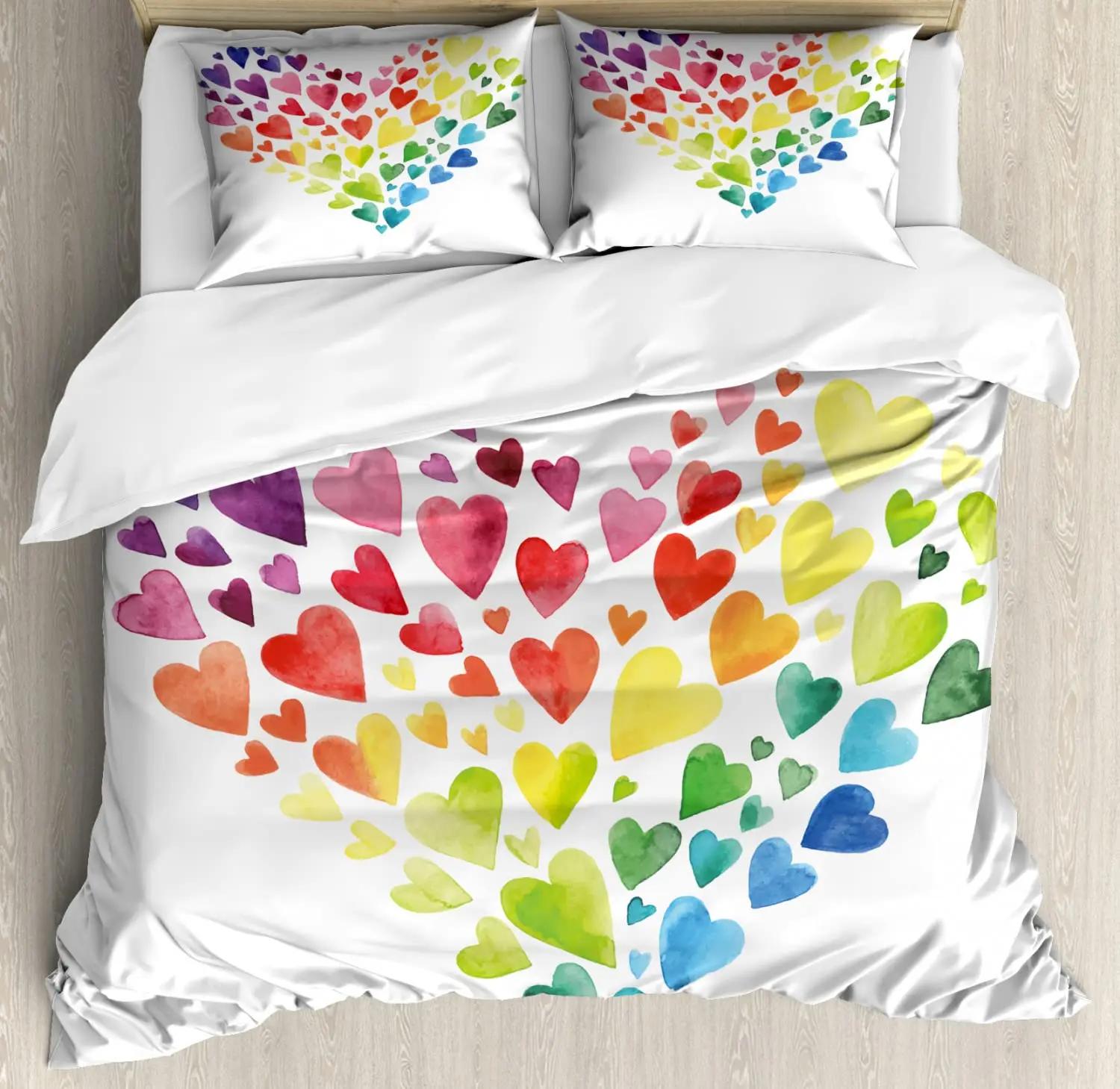 

Comforter Rainbow Colorful Abstract Geometric Pattern With Triangle Polygon And Other Shapes Rainbow Bedding Set King Size Comforter (quilt)-EU Single(135*200cm)3pcs
