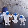 3 Pcs Astronaut Figurine Home Decor Astronaut Statue Study Office Desk Decor Showpiece Gift Decoration Accessories Outer Space PVC Sculpture