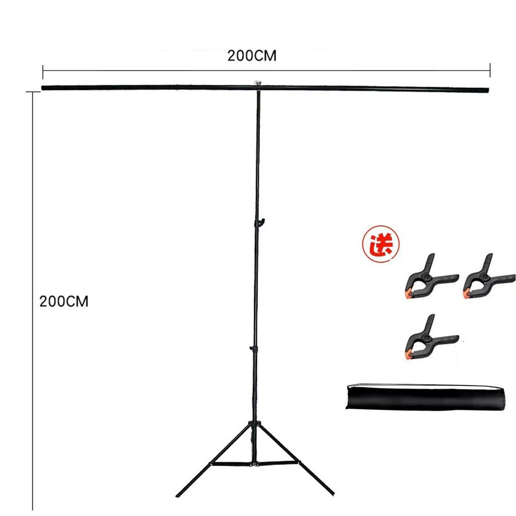2x2 Meter Studio Green Screen with Retractable Support Frame,Portable Photography Background Cloth for Live Streaming