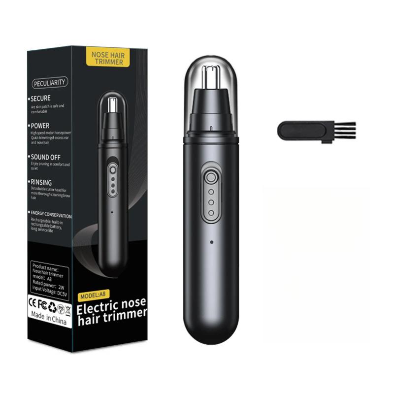 Electric Nose Hair Trimmer Painless Clipper Nose Ear Hair Eyebrow Portable Trimmer Rechargeable Mini Pocket Trimmer Men Women