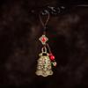 Bell Mantra Bell Keyring Brass Handmade Rope Car Keychain Brass Bell Car Keychain  Women