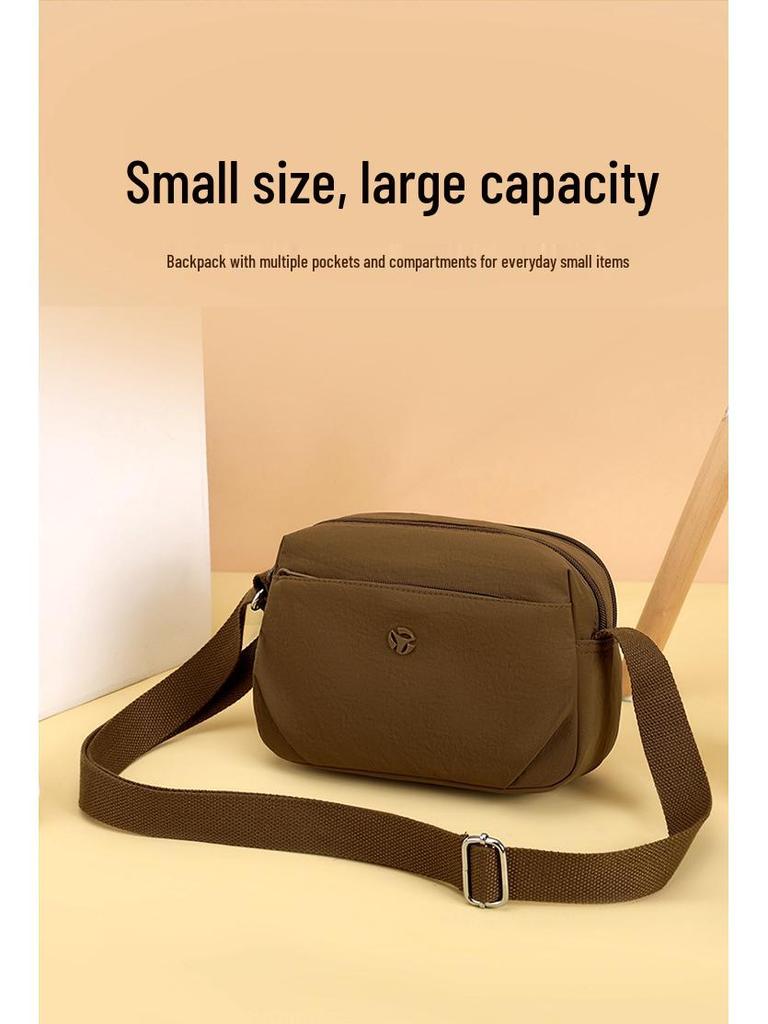 Einfache lässige Umhängetasche im koreanischen Stil - Vielseitige Street-Schultertasche in Unifarbe