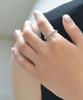 Vivus Rosette White Gold Silver Ring