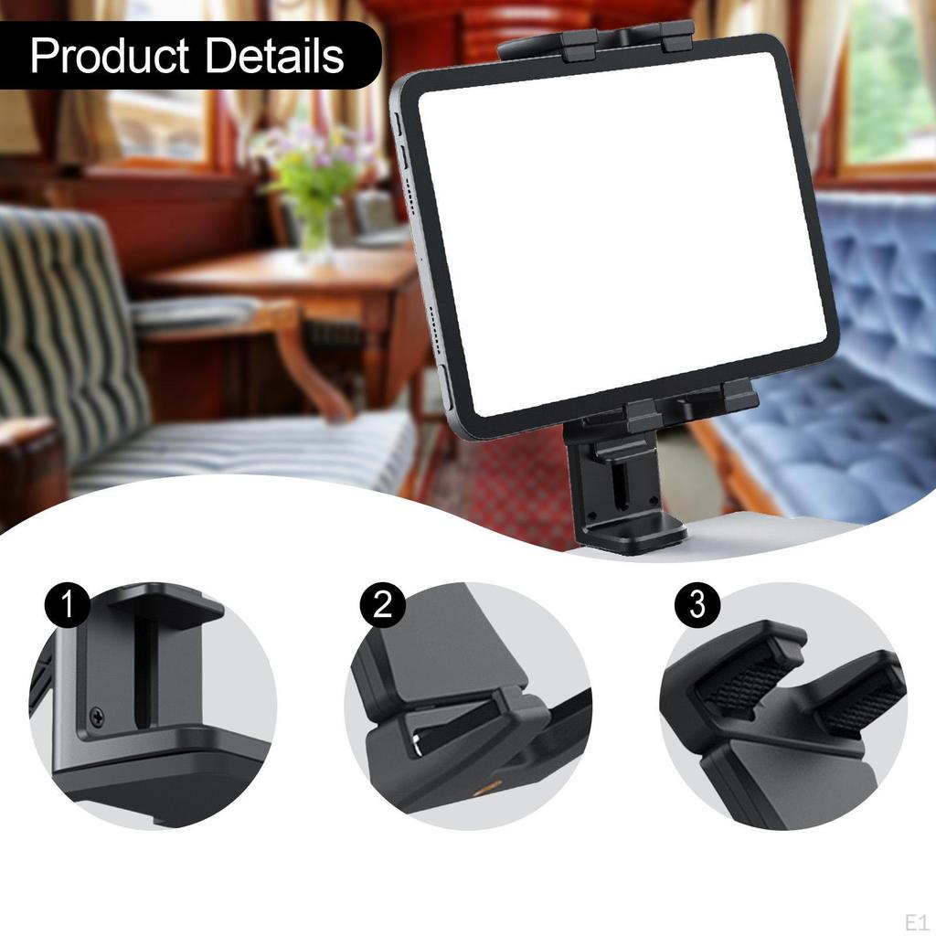 Phone Tablet Holder Clip Mount,Smartphone Rotation Adjustable Cellphone Stand for Women Men Home