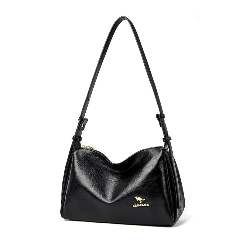 Fashionable Soft Leather Shoulder Bag Soft Shoulder Crossbody Bag for Daily Commute Work Weekend Outings and Ladies' Holiday Gifts