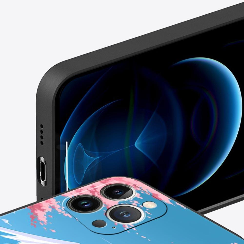 Japan Mount Fuji Painting Cherry blossom Phone Case For iPhone 17 16 15 Pro Max 11 12 13 14 7 8 Plus SE 2020 X XR XS Cover Soft