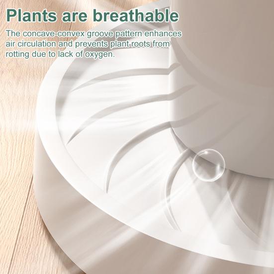 Flowerpot Saucer with Wheels Heavy Duty Plant Caddy with Water Storage Drawer Rolling Flower Pot Tray for Home Garden Balcony Office