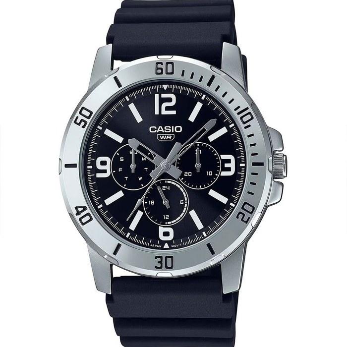 Casio Standard Quartz Men's Watch MTP-VD300 Series (Black Urethane Band MTP-VD300-1B)