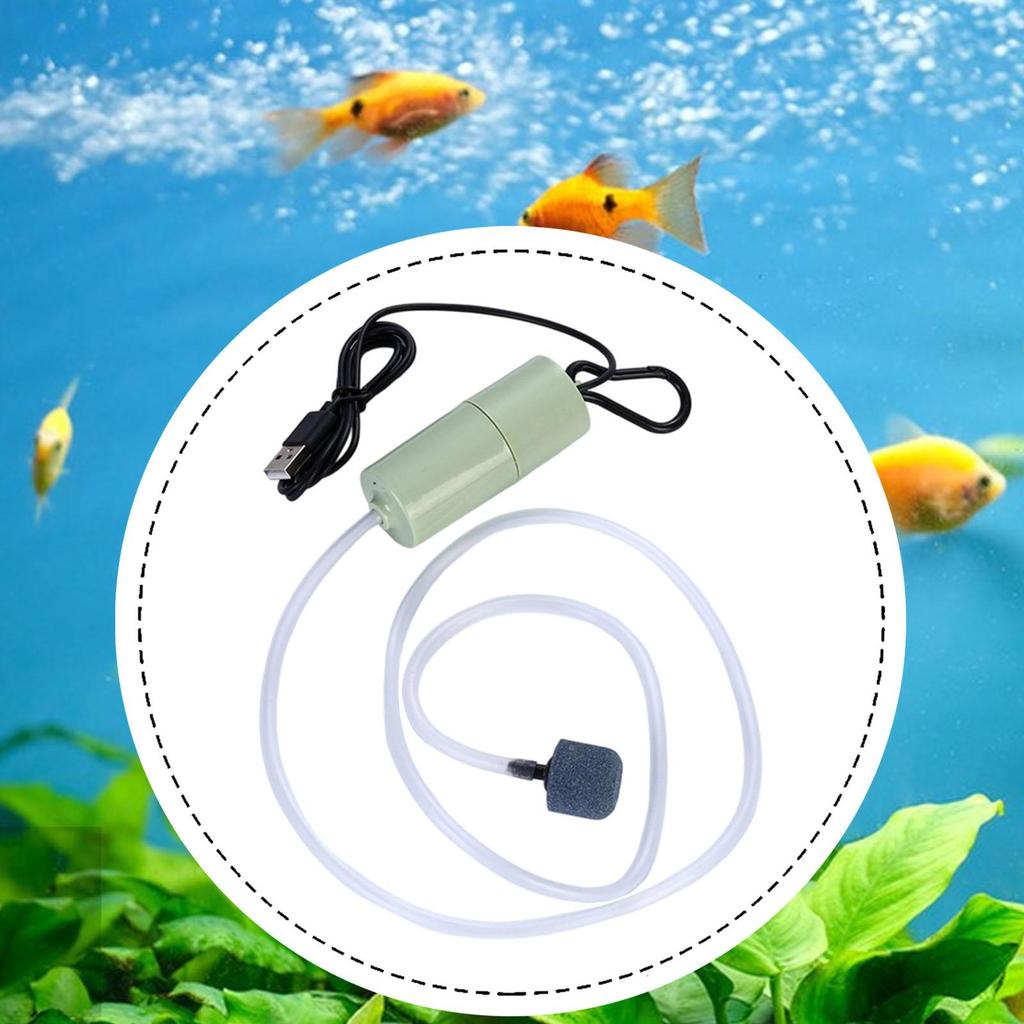 Mini USB Aquarium Air Pump Kit Portable Fish Tank Air Oxygen Pump Silent Small Aquarium Bubbler for Aquarium Accessories