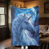 Unicorn Fantasy Castle Flowers Blanket Soft Comfortable All Seasons Couch Office Nap Travel Festive Gift