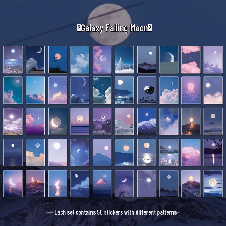 Wen Shu Galaxy Museum Sticker Book: 50 Retro DIY Sheets, 6 Styles