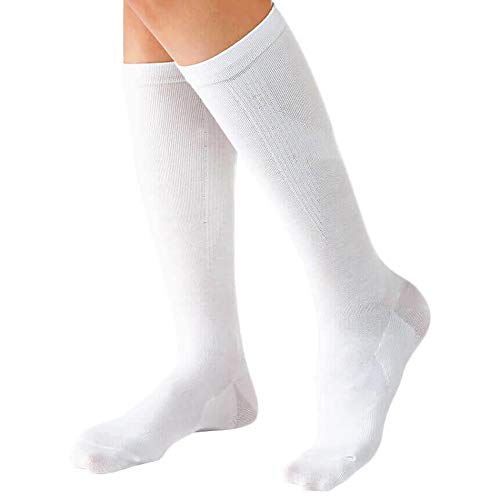 Nursery Arch Support Compression Socks for Nurses, Medical, Office, Women's, 5 Pairs (x 1), Sizes 23-25, Black (5-Pair Set) 9000022A
