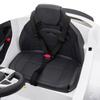 Kids Electric Car 12V with 2.4G Remote Control, 2 Motor, Horn, Music, Seat Belt, for 37-60 Months Children, White