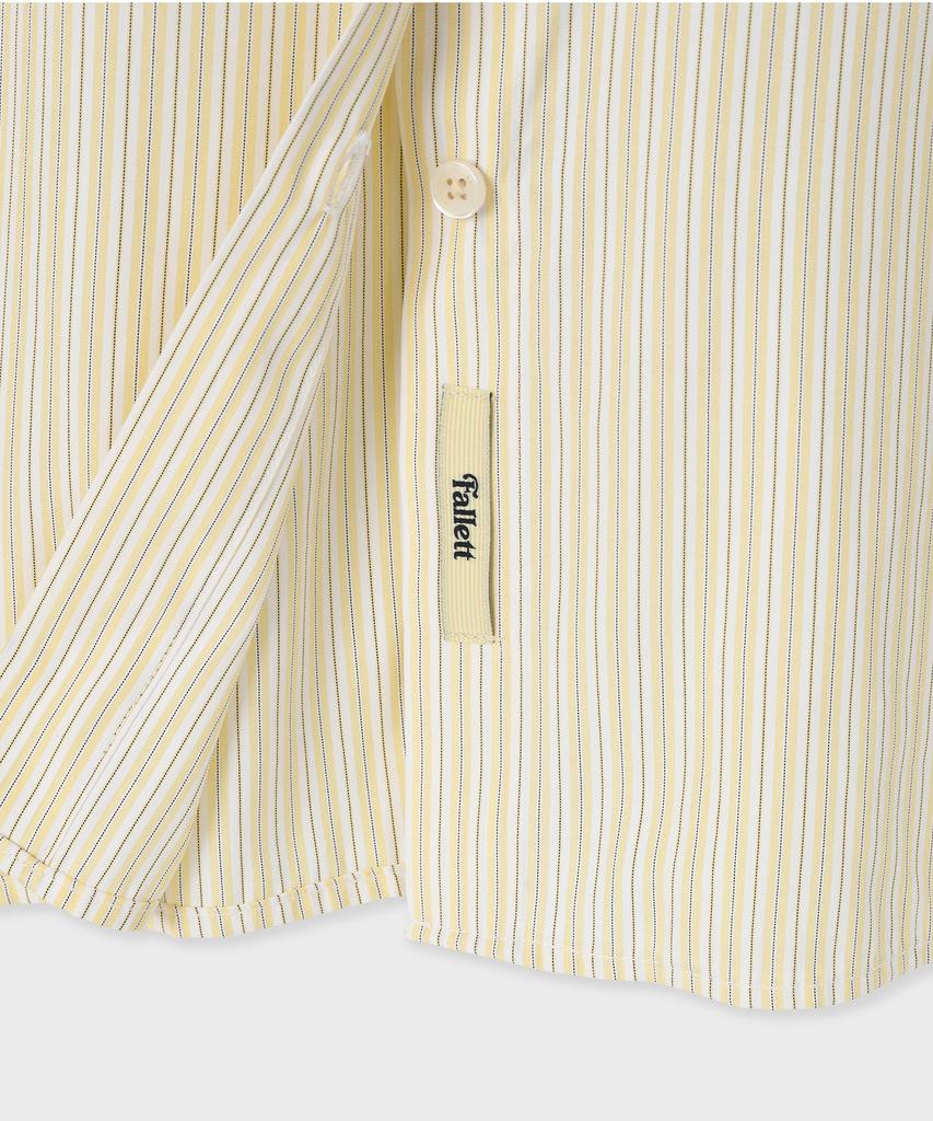 FALLETT Small Story Logo Striped Shirt Yellow