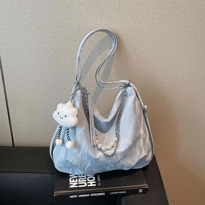 Urban simple large-capacity bag female summer new college students class shoulder women's bag high value messenger bag