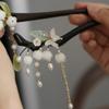 New Chinese Flower Pearl Tassel Hairpin Guochao Fashion Retro Hairpin Hanfu Versatile New Hairpin Hair Accessories Women