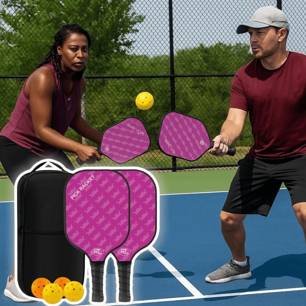 Durable Pickleball Paddles Set Lightweight Pickle Ball Rackets Pickleball Racquet  Sports Equipment