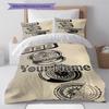 Bbs Gear Logo Custom Name Pattern Bedding Quilt Set Quilt Cover Pillowcase Home Birthday Gift(1 * Duvet Cover + 2 * Pillowcase, Without Core)