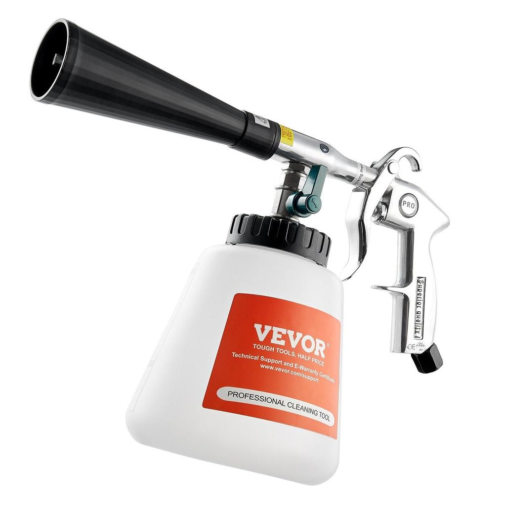 Car Cleaning Gun 6-9.2Bar High-Pressure Air Blow Gun with 1L Liquid Bottle