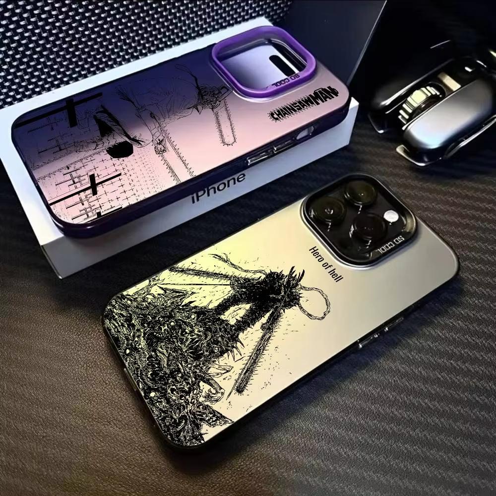 Anime Chainsaw Man Denji Phone Case For iPhone 17 Air 16 e 15 14 13 12 11 Pro Max Plus Mini SE 2020 2022
