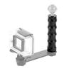 Aluminum Alloy Single Hand Camera Grip Ergonomic Handle with 1/4 Screw Mount for Outdoor Photography and Video Shootings