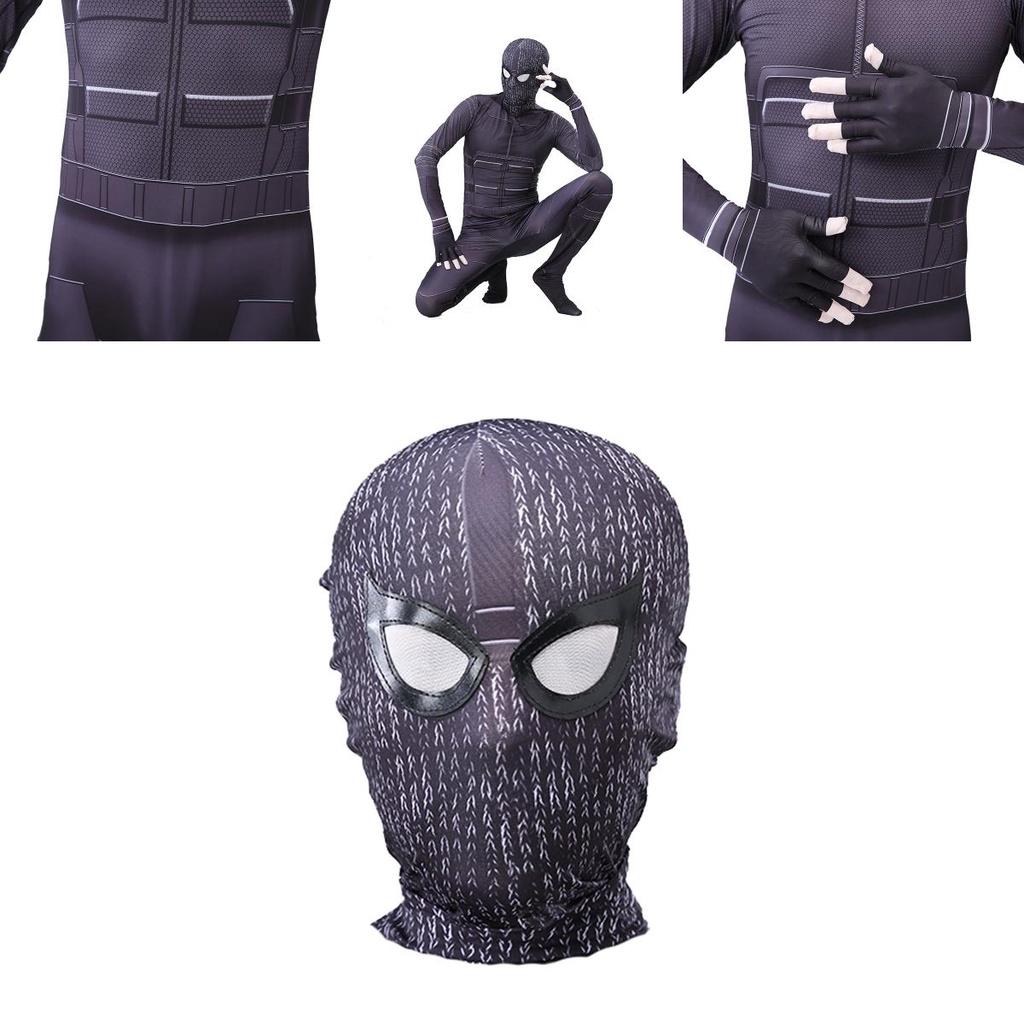 Spider-man Far From Home Stealth Suit Cosplay Costume Zentai Bodysuit With High Elasticity