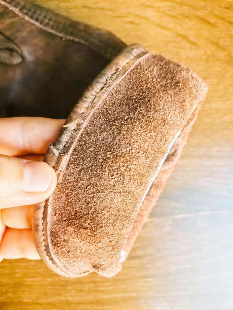 First Layer Cowhide Retro Riding Gloves - Irregular Color, Outdoor Protection & Driving Handling Gloves